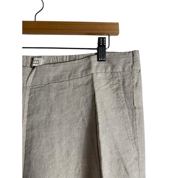 AYR The Alfresco Natural Linen Beige Wide Leg Casual Lightweight Pants Size XL - Picture 7 of 13